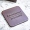 Dacasso Chocolate Brown Leather Square Coaster Set AG-3481 - alternate 5
